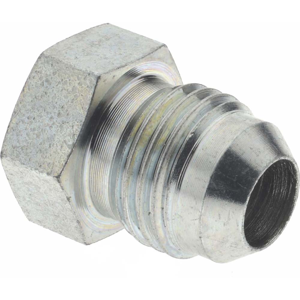 Eaton Steel Flared Tube Plug: 3/8" OD, 9/16-18 Thread, 37 deg Flared Angle - 900599-6S