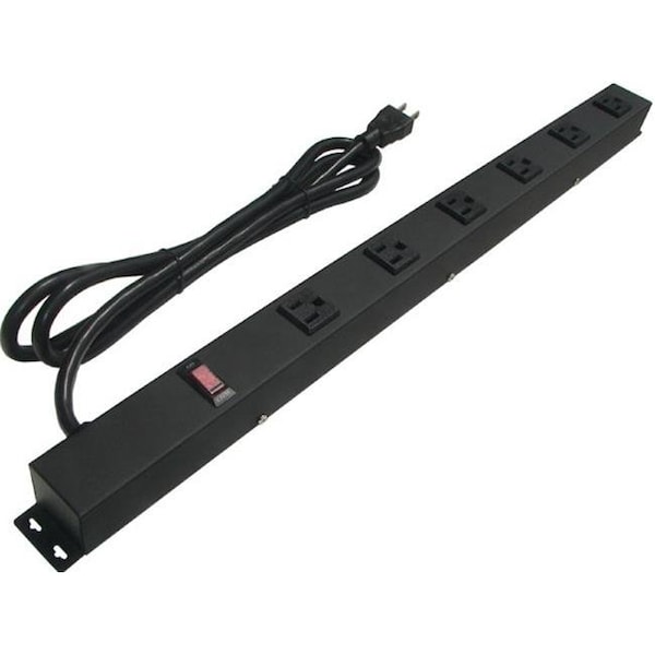 E-Dustry e-dustry EPS-2066V1 24 in. 6 Outlet Metal Power Strip - EPS-2066V1