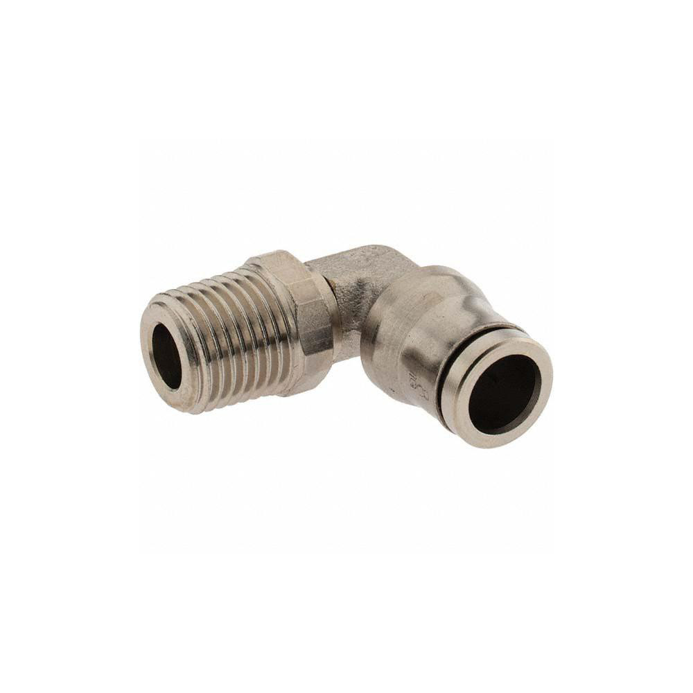 Parker Push-to-Connect Tube x Male x Tube x Male BSPT Fitting: Elbow, BSPT, 8.00 mm OD - 36090813