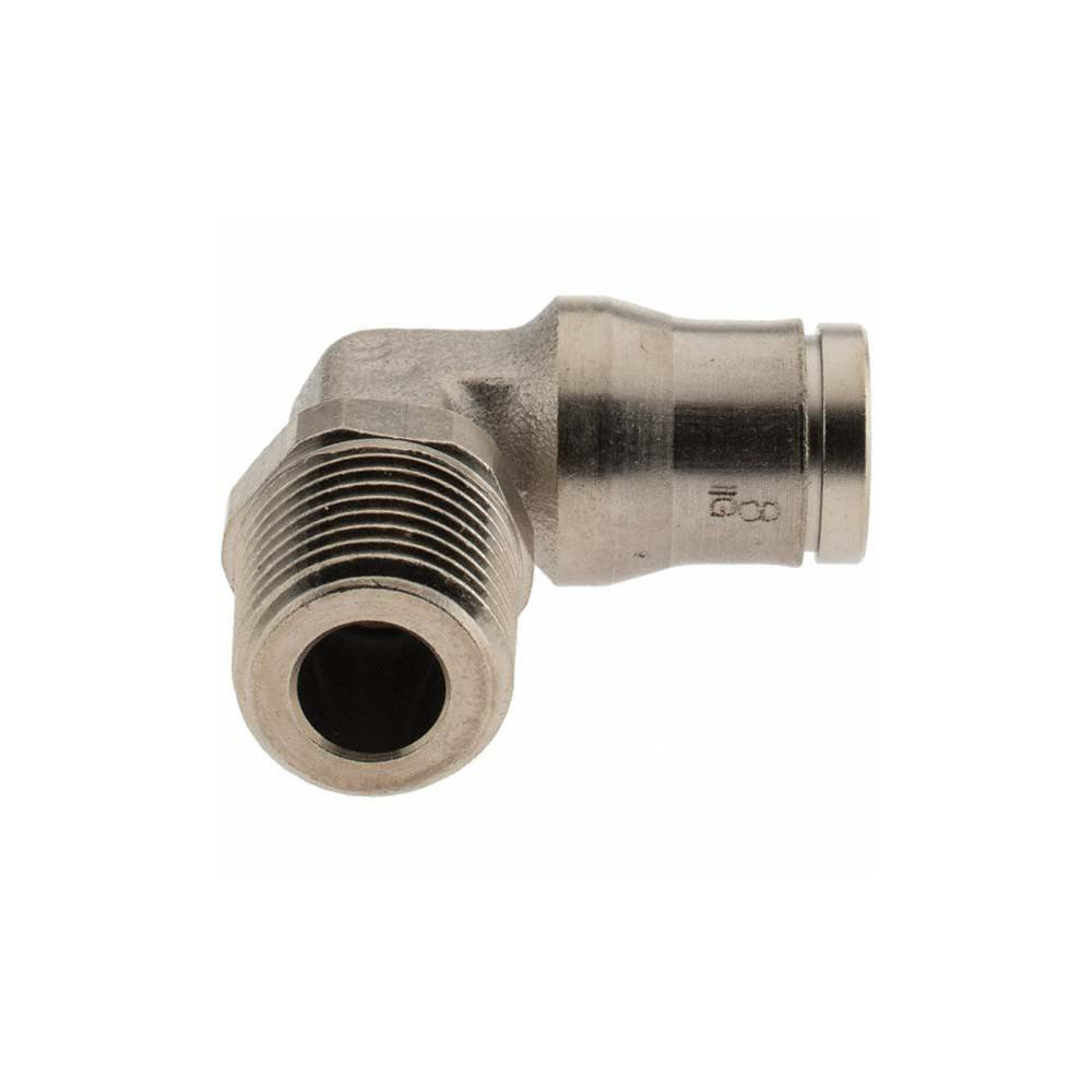 Parker Push-to-Connect Tube x Male x Tube x Male BSPT Fitting: Elbow, BSPT, 8.00 mm OD - 36090813