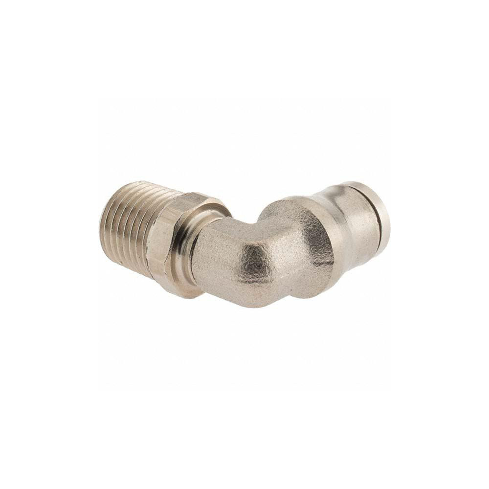Parker Push-to-Connect Tube x Male x Tube x Male BSPT Fitting: Elbow, BSPT, 8.00 mm OD - 36090813