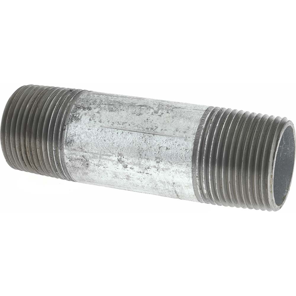 B&K Mueller Galvanized Pipe Nipple: 1", 5-1/2" Long, Schedule 40, Steel - 565-055HC