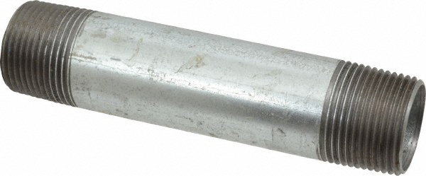 B&K Mueller Galvanized Pipe Nipple: 1", 5-1/2" Long, Schedule 40, Steel - 565-055HC