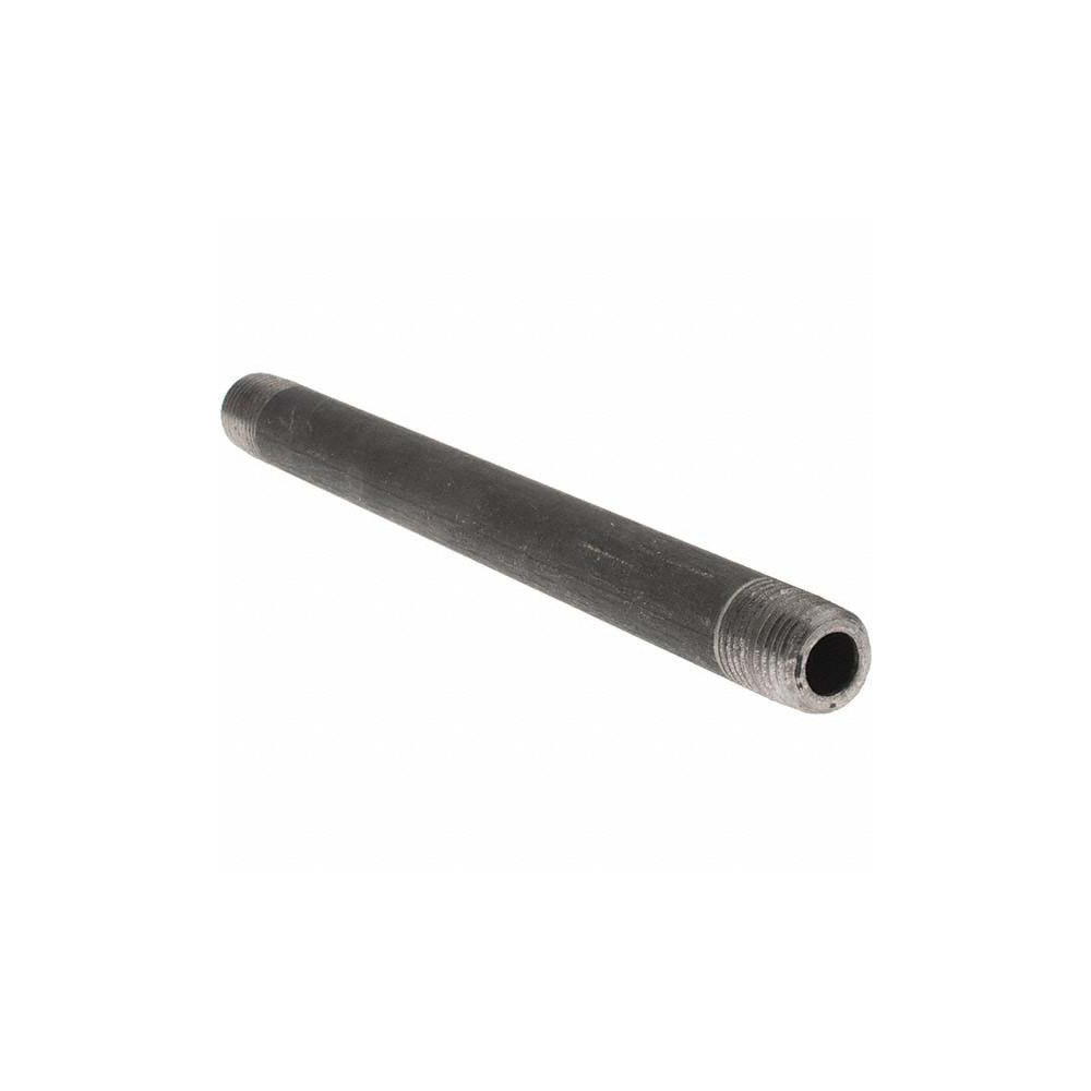 Value Collection Black Pipe Nipple: 1/4" Dia x 6" Long, Schedule 80 - BD-13639
