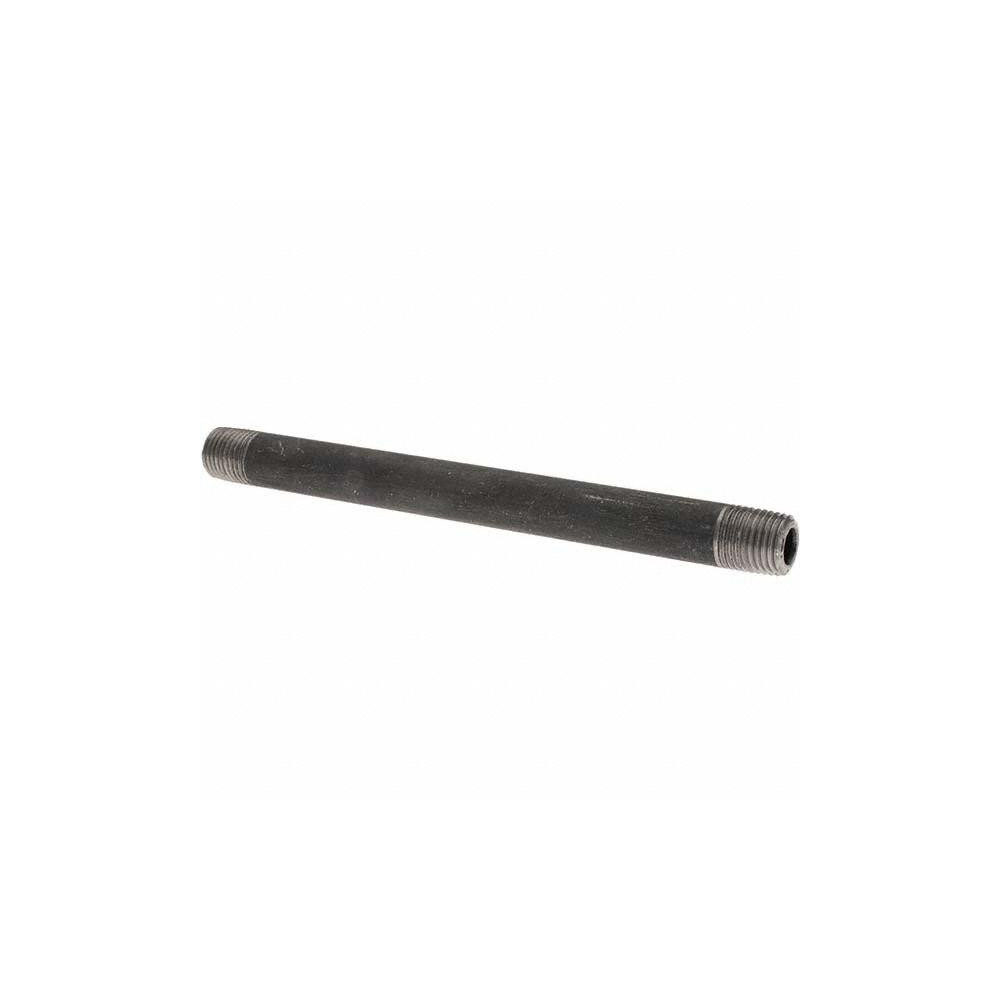 Value Collection Black Pipe Nipple: 1/4" Dia x 6" Long, Schedule 80 - BD-13639