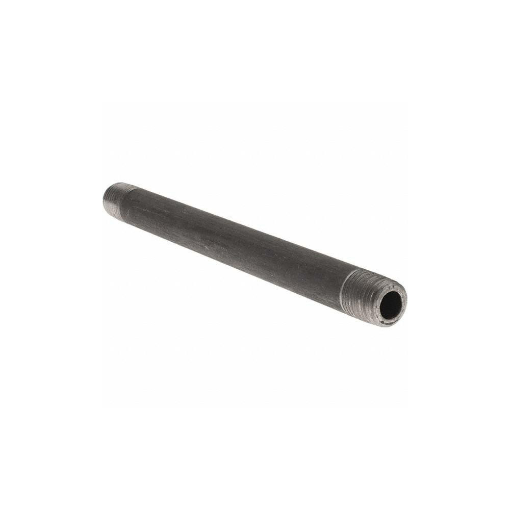 Value Collection Black Pipe Nipple: 1/4" Dia x 6" Long, Schedule 80 - BD-13639
