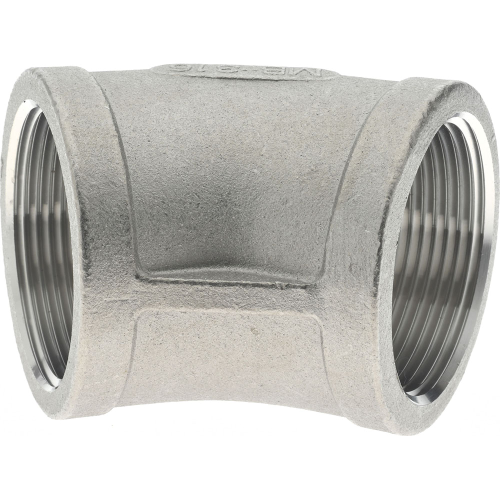 Merit Brass Pipe 45 deg Elbow: 1-1/2", 316 Stainless Steel - K602-24