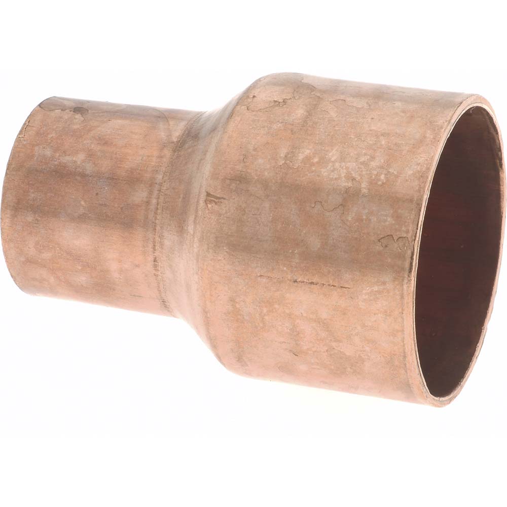 Mueller Industries Wrot Copper Pipe Reducer: 1-1/2" x 1" Fitting, C x C, Solder Joint - W 01065
