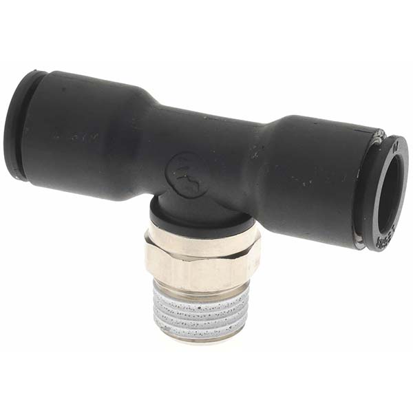 Parker Push-to-Connect Tube x Male BSPT Fitting: Male Branch Tee, BSPT - KP23580