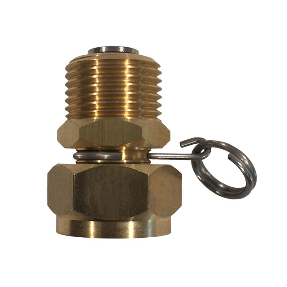 SANI-LAV 1 Piece, 3/4 GHT & 3/4 GHT MNPT x FGHT, Brass Reusable Hose Male Swivel Fitting - N17