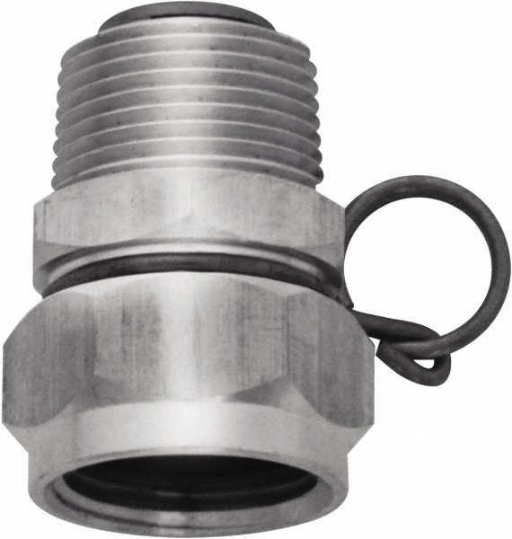 SANI-LAV 1 Piece, 3/4 GHT & 3/4 GHT MNPT x FGHT, Brass Reusable Hose Male Swivel Fitting - N17