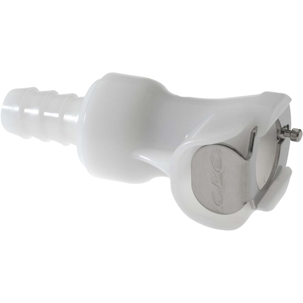 CPC Colder Products 1/4" Nominal Flow, 1/4" ID, Female, Inline Hose Barb-Female Socket - PLC17004