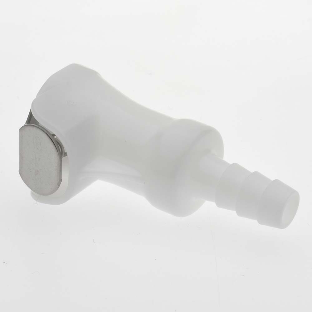 CPC Colder Products 1/4" Nominal Flow, 1/4" ID, Female, Inline Hose Barb-Female Socket - PLC17004