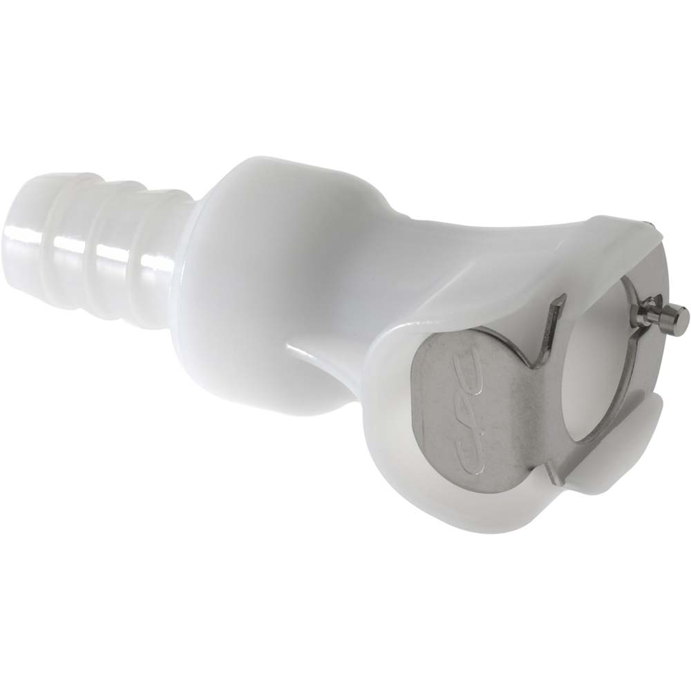 CPC Colder Products 1/4" Nominal Flow, 1/4" ID, Female, Inline Hose Barb-Female Socket - PLC17004