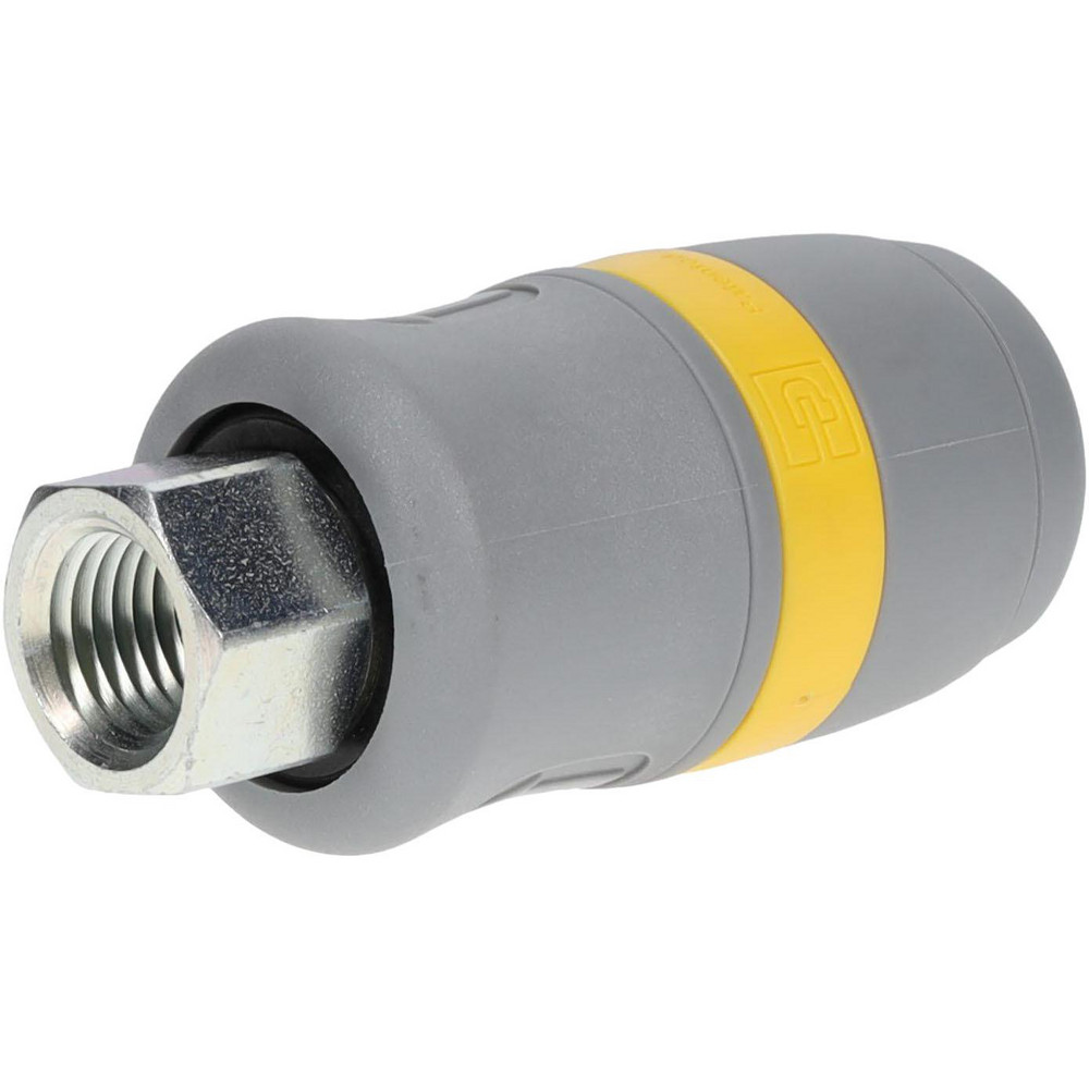 Parker Pneumatic Hose Coupling: 1/4" Thread, 1/4" Body Dia, Industrial Interchange - PBH-251-4FP