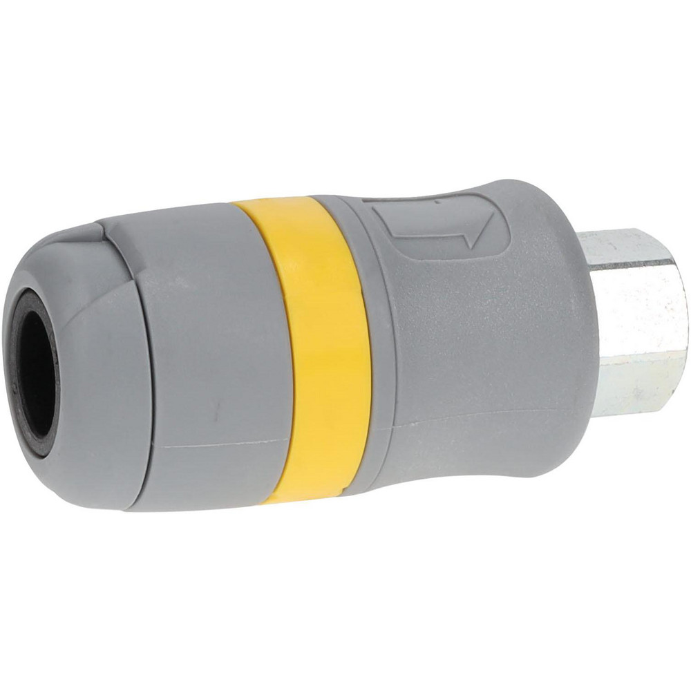 Parker Pneumatic Hose Coupling: 1/4" Thread, 1/4" Body Dia, Industrial Interchange - PBH-251-4FP