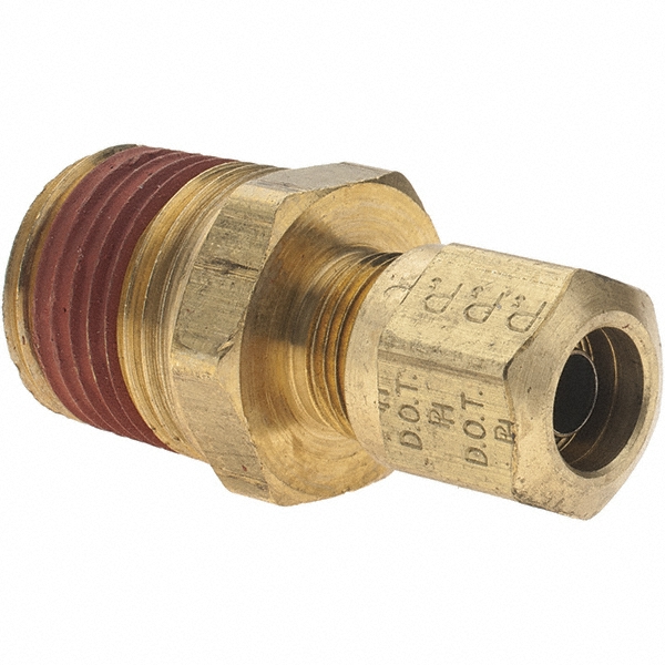 Parker Compression Tube Connector: 1/4" Tube OD, Compression x FNPT - BD-10754