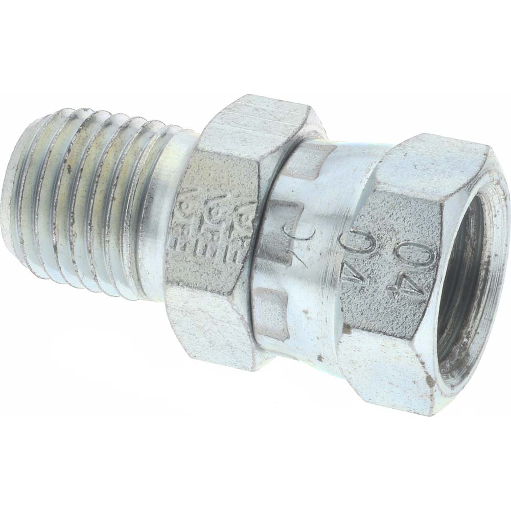 Eaton Industrial Pipe Adapter: 1/2-14 Female Thread, 1/2-14 Male Thread, MNPT x FNPSM - 2045-8-8S
