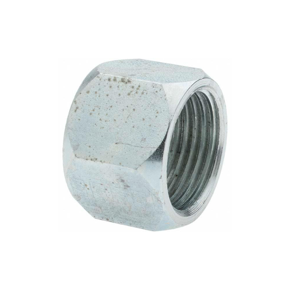 Brennan Steel Flared Tube Cap: 3/4" OD, 1-1/16-12 Thread, 37 deg Flared Angle - 10447