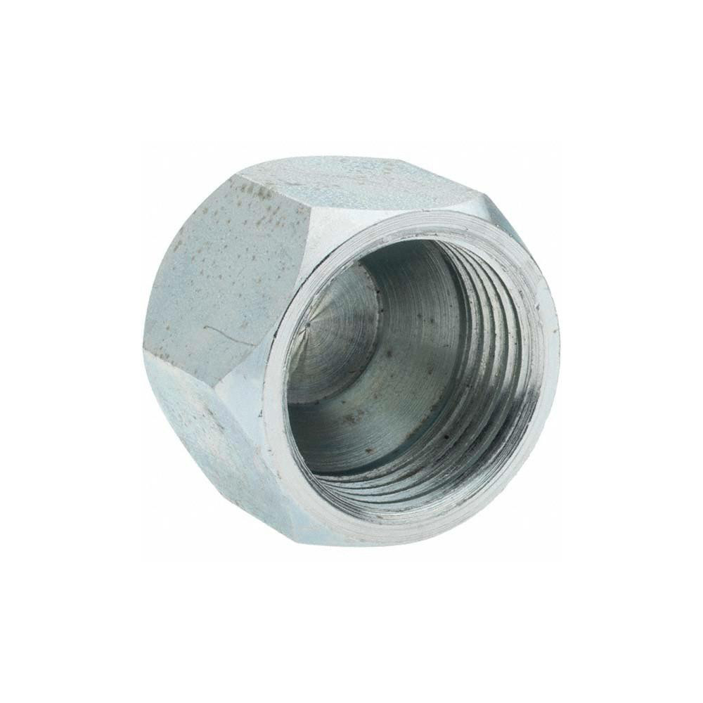 Brennan Steel Flared Tube Cap: 3/4" OD, 1-1/16-12 Thread, 37 deg Flared Angle - 10447