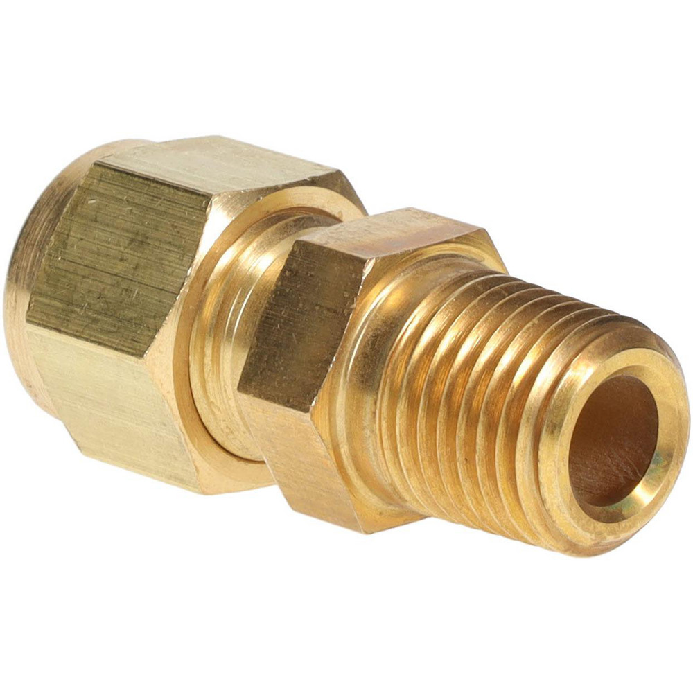 Ham-Let Compression Tube Connector: 3/8" Tube OD, Compression x MNPT - 3002004