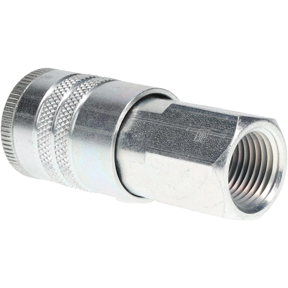 Coilhose Pneumatics Pneumatic Hose Coupling: 1/2" Thread, 3/8" Body Dia, Industrial Interchange - 584