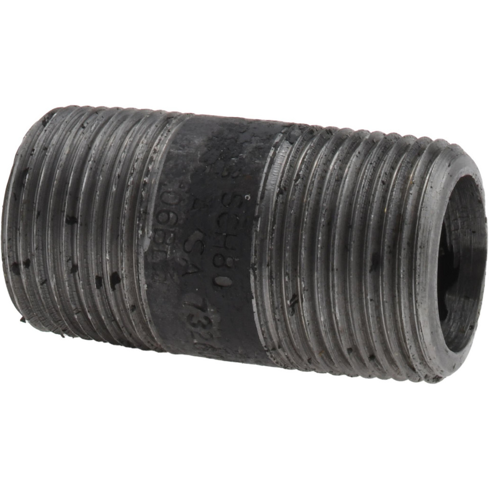 Value Collection Black Pipe Nipple: 3/4" Dia x 2" Long, Schedule 80 - XNBS05020