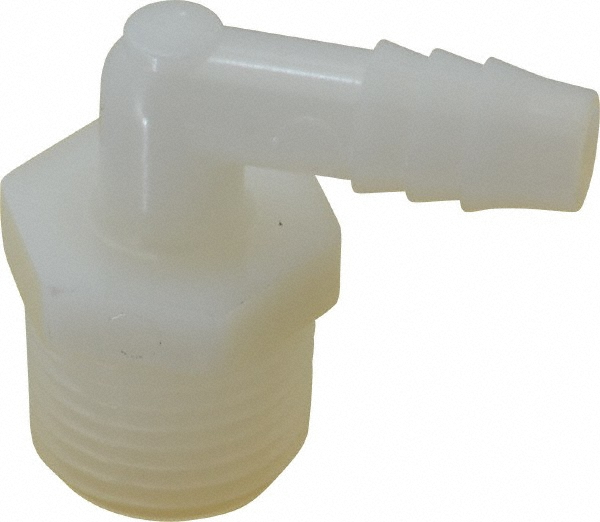 NewAge Industries Barbed Tube Elbow: 1/2" Barbs, 1/2" NPT - 5003740