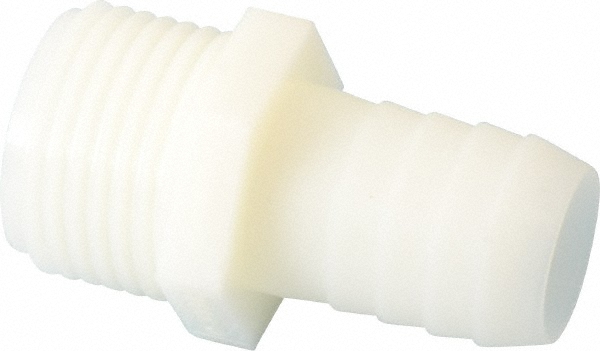 Parker Barbed Tube Male Branch Tee: Single Barb, 1/2" Barb, 1/2" NPT - 372HB-8-8N
