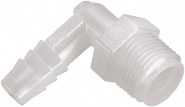 Parker Barbed Tube Male Branch Tee: Single Barb, 1/2" Barb, 1/2" NPT - 372HB-8-8N