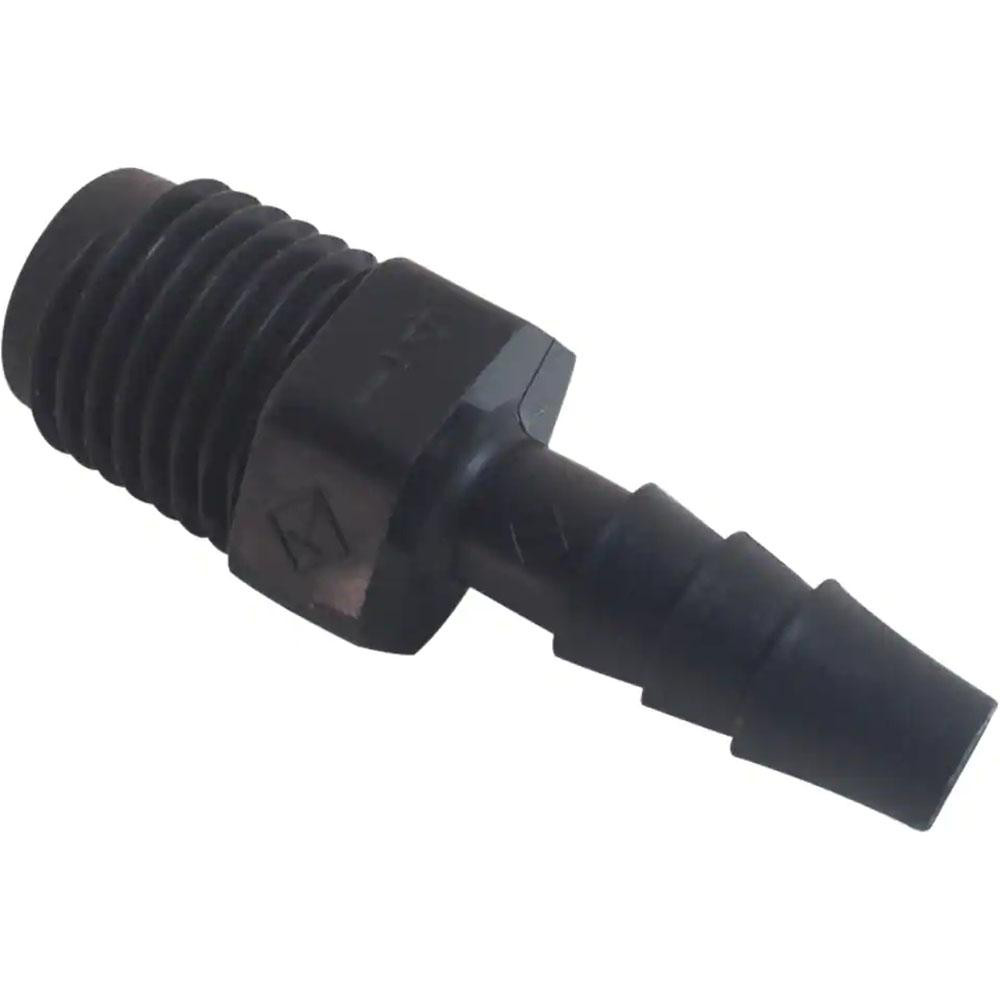 Parker Barbed Tube Male Branch Tee: Single Barb, 1/2" Barb, 1/2" NPT - 372HB-8-8N