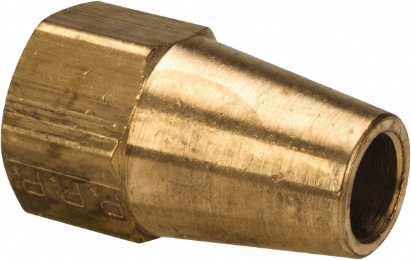 Parker Brass Flared Tube Inverted Nut: 5/16" OD, 1/2-20 Thread - 41IF-5