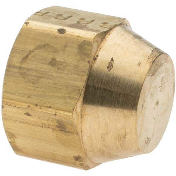 Parker Brass Flared Tube Inverted Nut: 5/16" OD, 1/2-20 Thread - 41IF-5