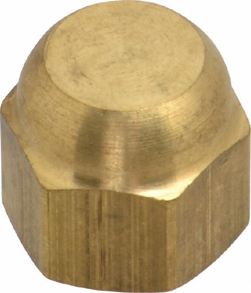 Parker Brass Flared Tube Inverted Nut: 5/16" OD, 1/2-20 Thread - 41IF-5
