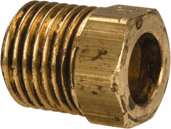 Parker Brass Flared Tube Inverted Nut: 5/16" OD, 1/2-20 Thread - 41IF-5
