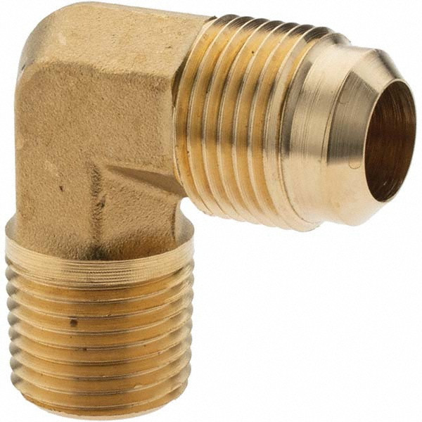 Parker Brass Flared Tube Inverted Nut: 5/16" OD, 1/2-20 Thread - 41IF-5