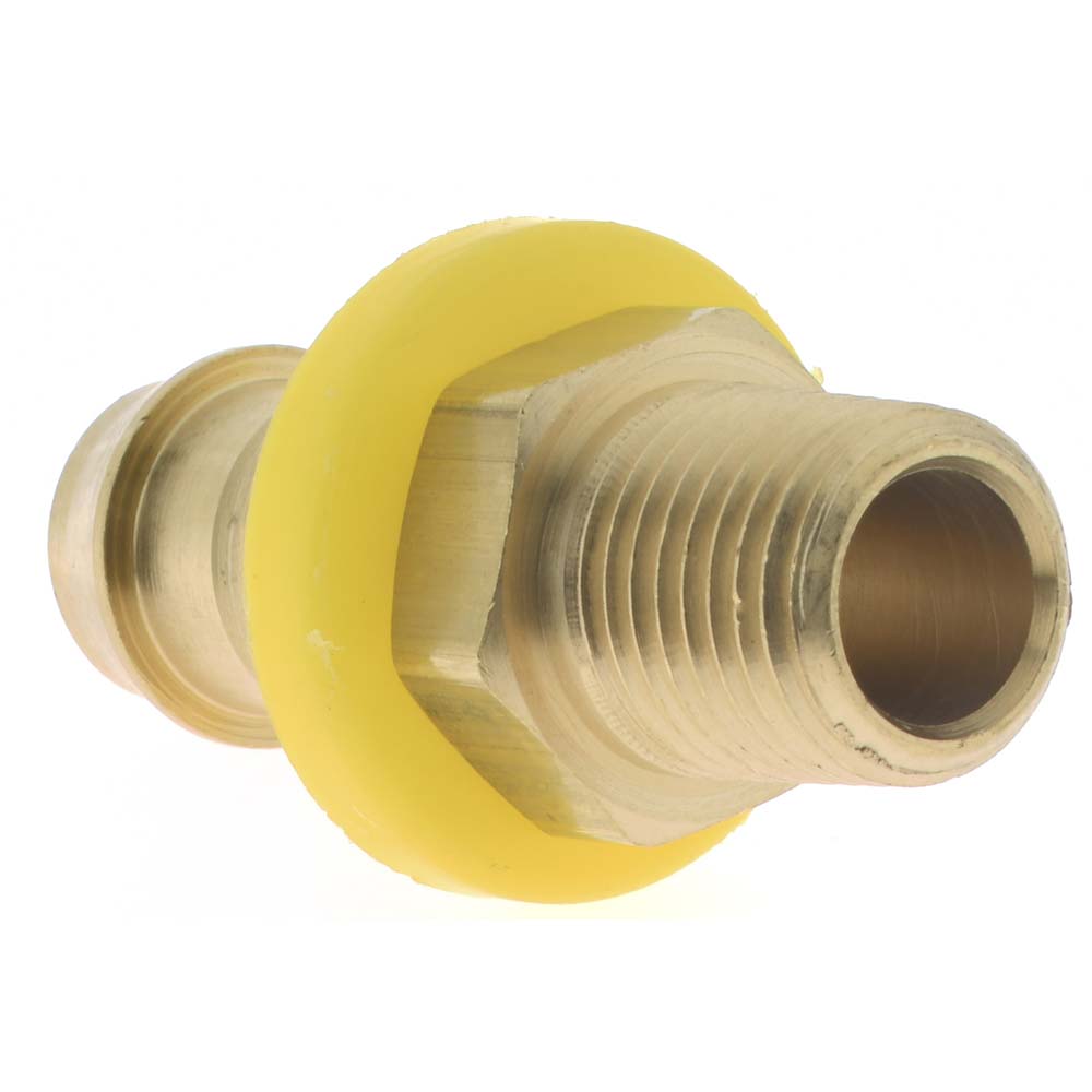 Dixon Valve & Coupling Barbed Push-On Hose Male Connector: 1/4" NPTF, Brass, 1/2" Barb - 2720804C