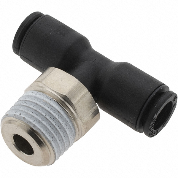 Legris Push-to-Connect Fitting: Male Branch Tee, NPT, 1/4" OD - 3108 56 14