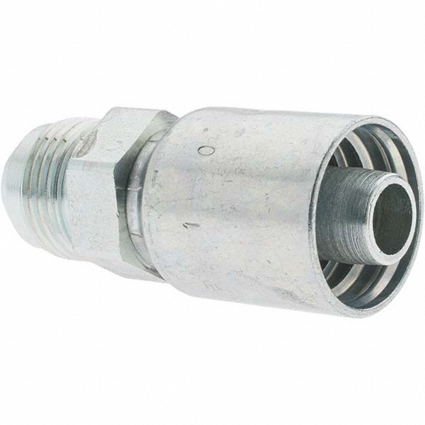 Eaton Hydraulic Hose Male SAE 37 ° JIC Rigid Fitting: 0.25" ID, 0.375" OD, 4 mm, 9/16-18 - 04Z-606-BG