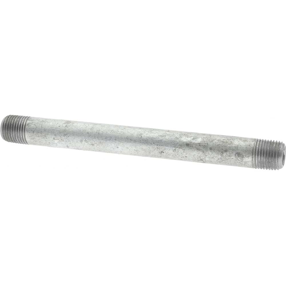 Value Collection Galvanized Pipe Nipple: 1/8", 3/4" Long, Schedule 40, Steel - NG01001