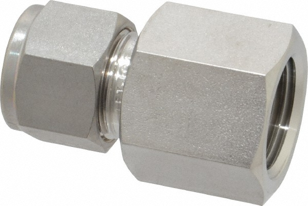 Ham-Let Compression Tube Connector: 1/2" Tube OD, Compression x FNPT - 3001804