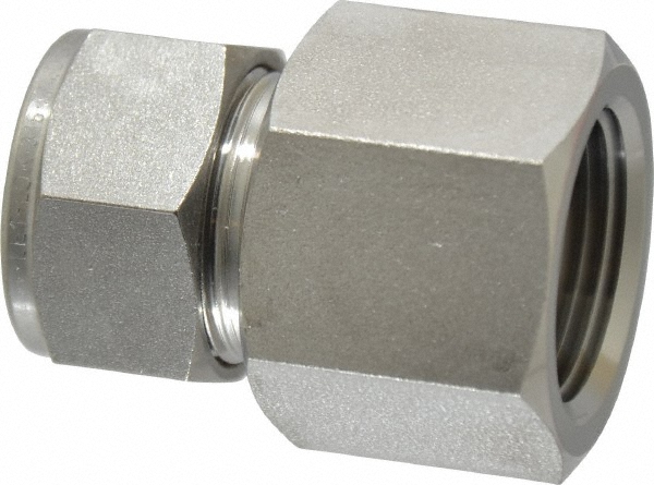 Ham-Let Compression Tube Connector: 1/2" Tube OD, Compression x FNPT - 3001804