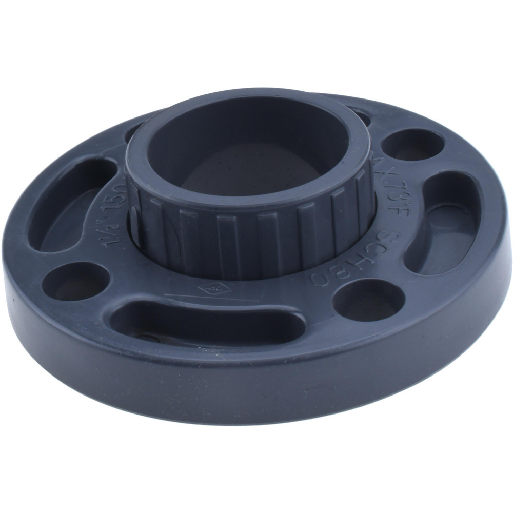 Merit Brass 1-1/2" Pipe, 5" OD, Stainless Steel, Threaded Pipe Flange - A635-24