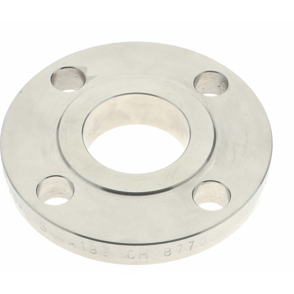 Merit Brass 1-1/2" Pipe, 5" OD, Stainless Steel, Threaded Pipe Flange - A635-24