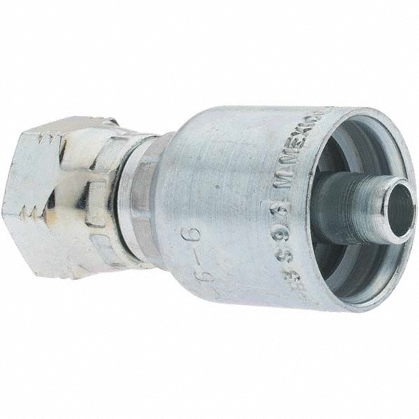 Parker Hydraulic Hose Swivel Fitting: 1" ID, 16 mm, 1-5/8-12 - 10343-20-16