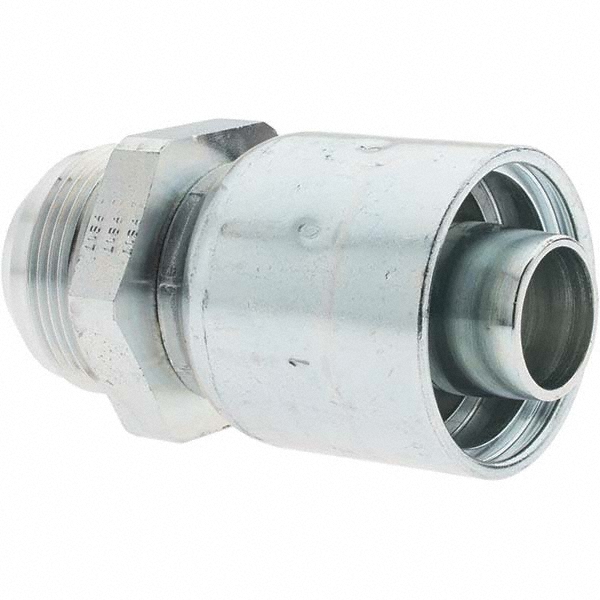 Parker Hydraulic Hose Swivel Fitting: 1" ID, 16 mm, 1-5/8-12 - 10343-20-16