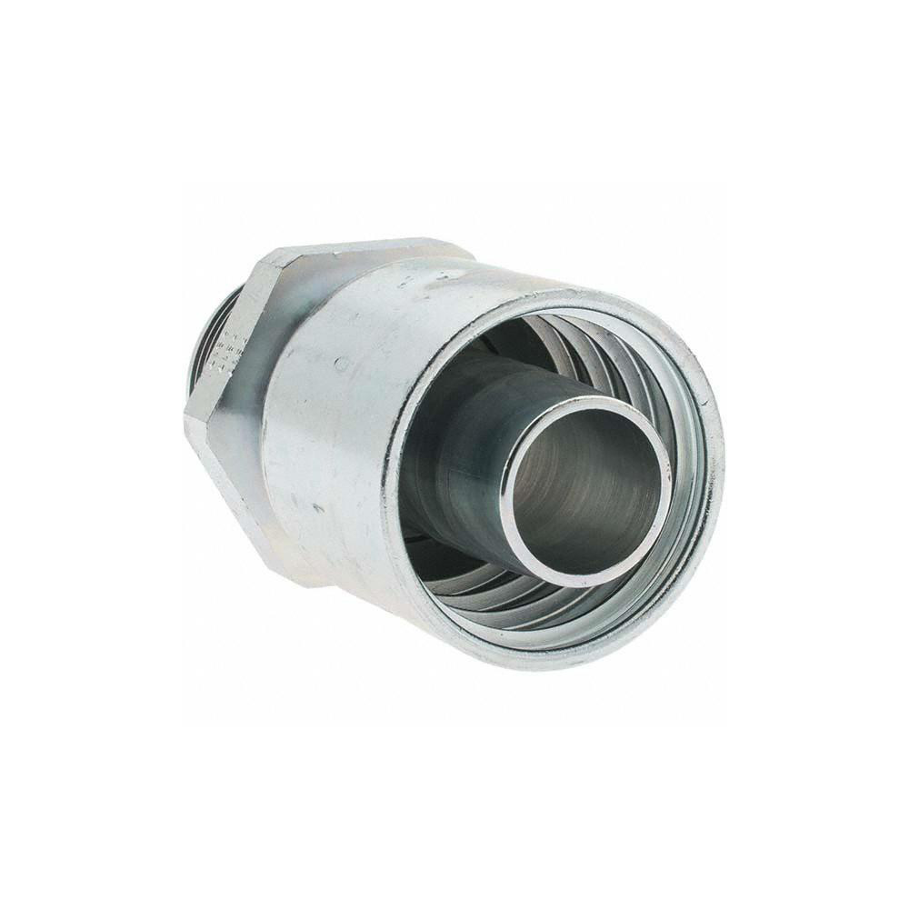 Parker Hydraulic Hose Swivel Fitting: 1" ID, 16 mm, 1-5/8-12 - 10343-20-16