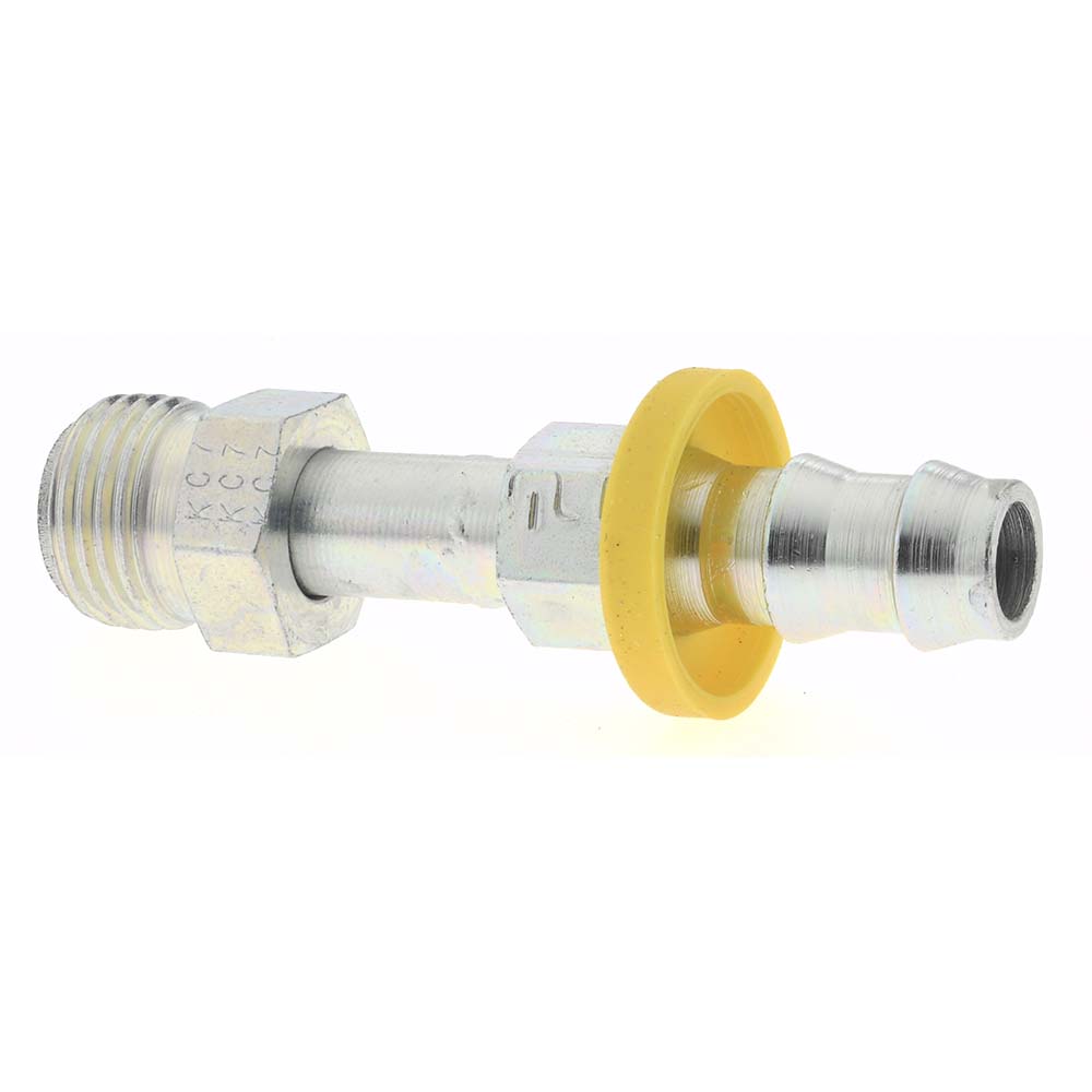 Parker Hydraulic Hose Male NPTF Pipe Swivel Fitting: 0.375" ID, 6 mm, 3/8-18 - 31382-6-6