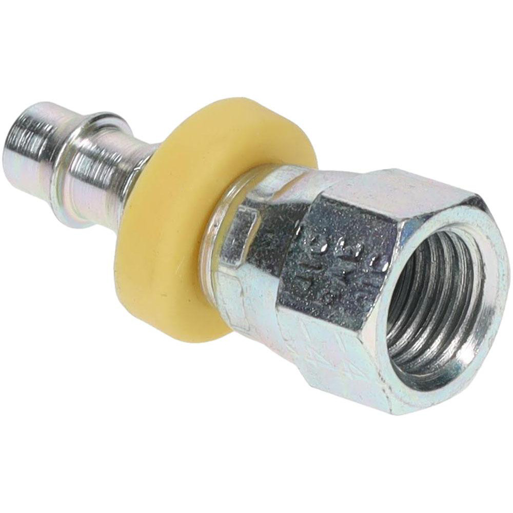 Parker Hydraulic Hose Male NPTF Pipe Swivel Fitting: 0.375" ID, 6 mm, 3/8-18 - 31382-6-6