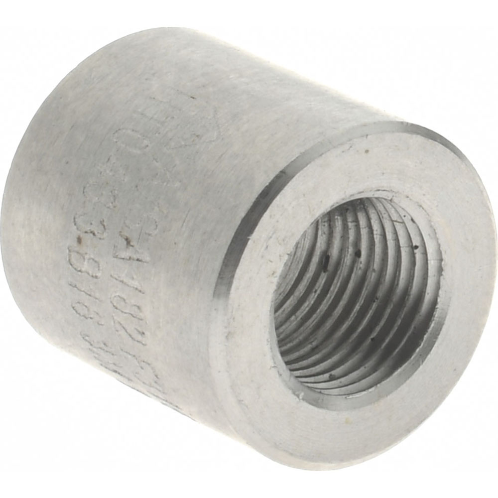 Merit Brass Pipe Half Coupling: 1/8", 316 & 316L Stainless Steel - 3611HD-02